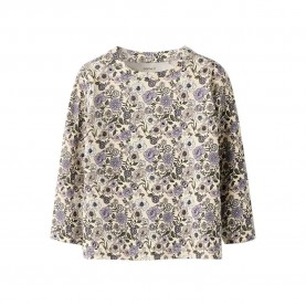 Тениска Name it Nikala long sleeve T-shirt - Beige (Buttercream / Big Flower) тениска,мъжки,тениски,дамски,тениски,name,it,nikala,long,sleeve,t,shirt,beige,(buttercream,big,flower)