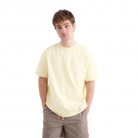 тениска,мъжки,тениски,дамски,тениски,balmohk,30000108,relaxed,short,sleeve,t,shirt,yellow,(blazing,yellow)