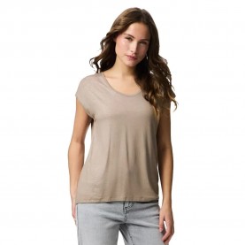 Тениска Pieces Alice Glitter short sleeve T-shirt - Beige (Greige / Glitter Silver) тениска,мъжки,тениски,дамски,тениски,pieces,alice,glitter,short,sleeve,t,shirt,beige,(greige,glitter,silver)