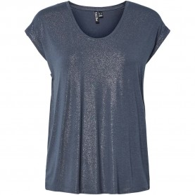 Тениска Pieces Alice Glitter short sleeve T-shirt - Blue (Ombre Blue / Glitter Silver) тениска,мъжки,тениски,дамски,тениски,pieces,alice,glitter,short,sleeve,t,shirt,blue,(ombre,blue,glitter,silver)