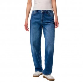 Дънки Pieces Grace Barrel Ankle jeans - Blue (Medium Blue Denim) дънки,мъжки,панталони,дамски,панталони,pieces,grace,barrel,ankle,jeans,blue,(medium,blue,denim)