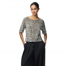 тениска,мъжки,тениски,дамски,тениски,pieces,kam,short,sleeve,t,shirt,silver,(morel,silver,sequins)