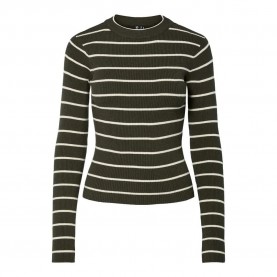 блуза,дамски,пуловери,дамски,плетени,дрехи,pieces,mira,new,o,neck,knit,sweater,green,(forest,night,birch,narrow)