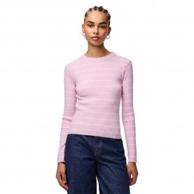блуза,дамски,пуловери,дамски,плетени,дрехи,pieces,mira,new,o,neck,knit,sweater,pink,(winsome,orchid,birch,narrow)