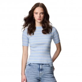 блуза,дамски,пуловери,дамски,плетени,дрехи,pieces,mira,o,neck,knit,sweater,blue,(cashmere,blue,birch,narrow)