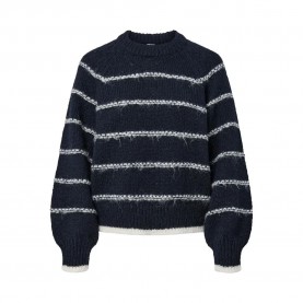 блуза,дамски,пуловери,дамски,плетени,дрехи,pieces,nelia,o,neck,knit,sweater,blue,(sky,captain,birch)