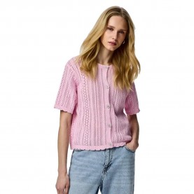 Жилетка Pieces Nuka O-Neck Knit cardigan - Pink (Roseate Spoonbill) жилетка,мъжки,пуловери,дамски,пуловери,pieces,nuka,o,neck,knit,cardigan,pink,(roseate,spoonbill)