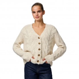 жилетка,дамски,пуловери,дамски,плетени,дрехи,pieces,nina,v,neck,knit,cardigan,white,(birch)