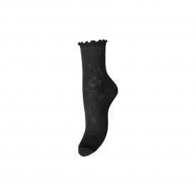 Чорапи Pieces Therese Pointelle socks - Black (Black) чорапи,мъжки,чорапи,дамски,чорапи,pieces,therese,pointelle,socks,black,(black)