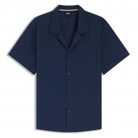 Риза с къс ръкав BOSS 10279231 Relaxed Fit short sleeve shirt - Blue (Navy) риза,с,къс,ръкав,дамски,ризи,мъжки,ризи,boss,10279231,relaxed,fit,short,sleeve,shirt,blue,(navy)