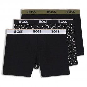 Боксерки BOSS 50554438 boxers 3 units - Black (Black) боксерки,мъжко,бельо,boss,50554438,boxers,3,units,black,(black)
