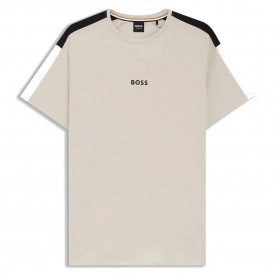 Тениска BOSS Balance 10161407 18 short sleeve pyjama T-shirt - Beige / Grey (Open Grey) тениска,мъжки,пижами,boss,balance,10161407,18,short,sleeve,pyjama,t,shirt,beige,grey,(open,grey)