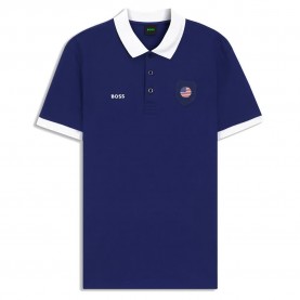 BOSS BB BC Lux Paddy short sleeve polo - Blue (Medium Blue) дамски,блузи,с,яка,мъжки,блузи,с,яка,boss,bb,bc,lux,paddy,short,sleeve,polo,blue,(medium,blue)