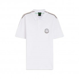 BOSS Open 10279504 Polo - White (White) дамски,блузи,с,яка,мъжки,блузи,с,яка,boss,open,10279504,polo,white,(white)