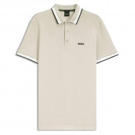 BOSS Paddy 10241663 short sleeve polo - Beige (Light Beige) дамски,блузи,с,яка,мъжки,блузи,с,яка,boss,paddy,10241663,short,sleeve,polo,beige,(light,beige)