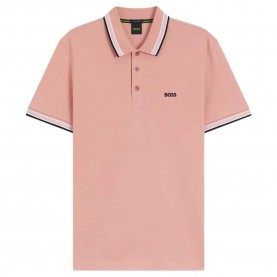 BOSS Paddy 10241663 GREEN short sleeve polo - Pink (Light Pastel Pink) дамски,блузи,с,яка,мъжки,блузи,с,яка,boss,paddy,10241663,green,short,sleeve,polo,pink,(light,pastel,pink)
