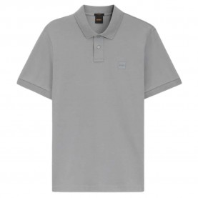 BOSS Passenger 10256683 short sleeve polo - Grey (Silver) дамски,блузи,с,яка,мъжки,блузи,с,яка,boss,passenger,10256683,short,sleeve,polo,grey,(silver)