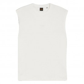 Тениска BOSS Surf 10278496 sleeveless T-shirt - White (Natural) тениска,мъжки,тениски,дамски,тениски,boss,surf,10278496,sleeveless,t,shirt,white,(natural)