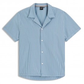 Риза с къс ръкав BOSS Velvetfish 10271193 01 short sleeve shirt - Blue (Open Blue) риза,с,къс,ръкав,дамски,ризи,мъжки,ризи,boss,velvetfish,10271193,01,short,sleeve,shirt,blue,(open,blue)