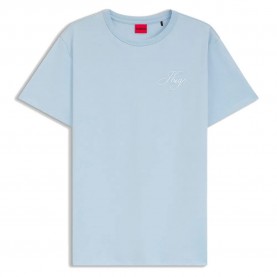 Тениска HUGO Damacia 10272987 short sleeve T-shirt - Blue (Open Blue) тениска,мъжки,тениски,дамски,тениски,hugo,damacia,10272987,short,sleeve,t,shirt,blue,(open,blue)