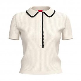 Блуза HUGO Slysa 10277884 sweater - White (Open White) блуза,мъжки,пуловери,дамски,пуловери,hugo,slysa,10277884,sweater,white,(open,white)