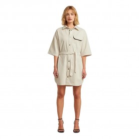 рокля,дамски,поли,и,рокли,g,star,d28401,e078,3,4,sleeve,short,dress,beige,(whitebait,gd)