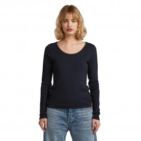 Тениска G-Star D28742-E527 long sleeve T-shirt - Blue (Salute) тениска,мъжки,тениски,дамски,тениски,g,star,d28742,e527,long,sleeve,t,shirt,blue,(salute)