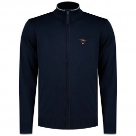 Блуза Aeronautica militare 261MA1632UL00506 full zip sweater - Blue (Blue Navy) блуза,мъжки,пуловери,дамски,пуловери,aeronautica,militare,261ma1632ul00506,full,zip,sweater,blue,(blue,navy)