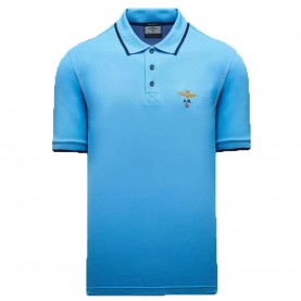 Aeronautica militare 261PO1308UP00082 short sleeve polo - Blue (Silver Lake Blue) дамски,блузи,с,яка,мъжки,блузи,с,яка,aeronautica,militare,261po1308up00082,short,sleeve,polo,blue,(silver,lake,blue)