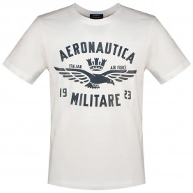 Тениска Aeronautica militare 261TS2533UJ00641 short sleeve T-shirt - White (Off White) тениска,мъжки,тениски,дамски,тениски,aeronautica,militare,261ts2533uj00641,short,sleeve,t,shirt,white,(off,white)