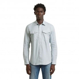 Риза с дълъг ръкав G-Star Marine Slim long sleeve shirt - Blue (Mineral Blue / White Oxford) риза,с,дълъг,ръкав,дамски,ризи,мъжки,ризи,g,star,marine,slim,long,sleeve,shirt,blue,(mineral,blue,white,oxford)