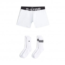 Боксерки G-Star Set D29481-01 boxers - White (White / Black) боксерки,мъжко,бельо,g,star,set,d29481,01,boxers,white,(white,black)