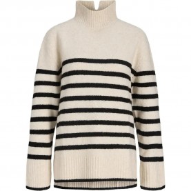 блуза,дамски,пуловери,дамски,плетени,дрехи,jack,&,jones,aliza,diverse,jjxx,high,neck,sweater,beige,(vanilla,ice,black)