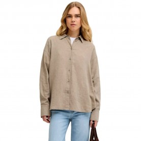 Риза с дълъг ръкав Jack & jones Almira Linen Blend Wvn JJXX long sleeve shirt - Beige (Silver Mink) риза,с,дълъг,ръкав,дамски,ризи,мъжки,ризи,jack,&,jones,almira,linen,blend,wvn,jjxx,long,sleeve,shirt,beige,(silver,mink)