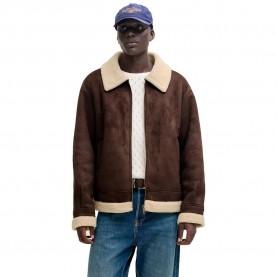 яке,мъжки,якета,дамски,якета,и,палта,jack,&,jones,argos,aviator,jacket,brown,(chocolate,brown)