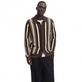 жилетка,мъжки,пуловери,дамски,пуловери,jack,&,jones,bladevin,knit,cardigan,brown,(delicioso,cloud,dancer)