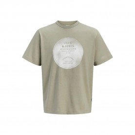 Тениска Jack & jones Edetroit Front Print short sleeve T-shirt - Beige (Vetiver) тениска,мъжки,тениски,дамски,тениски,jack,&,jones,edetroit,front,print,short,sleeve,t,shirt,beige,(vetiver)