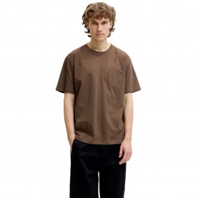 Тениска Jack & jones Edover Slub short sleeve T-shirt - Brown (Cocoa) тениска,мъжки,тениски,дамски,тениски,jack,&,jones,edover,slub,short,sleeve,t,shirt,brown,(cocoa)