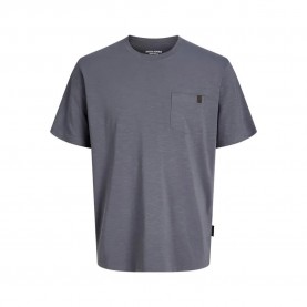 Тениска Jack & jones Edover Slub short sleeve T-shirt - Grey (Turbulence) тениска,мъжки,тениски,дамски,тениски,jack,&,jones,edover,slub,short,sleeve,t,shirt,grey,(turbulence)