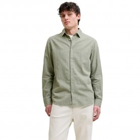 Риза с дълъг ръкав Jack & jones Esummer Linen Blend long sleeve shirt - Green (New Sage) риза,с,дълъг,ръкав,дамски,ризи,мъжки,ризи,jack,&,jones,esummer,linen,blend,long,sleeve,shirt,green,(new,sage)