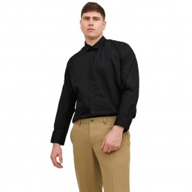 риза,с,дълъг,ръкав,дамски,ризи,мъжки,ризи,jack,&,jones,joe,plain,long,sleeve,shirt,black,(black)