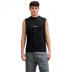 Тениска Jack & jones Norrebro Emb sleeveless T-shirt - Black (Black) тениска,мъжки,тениски,дамски,тениски,jack,&,jones,norrebro,emb,sleeveless,t,shirt,black,(black)