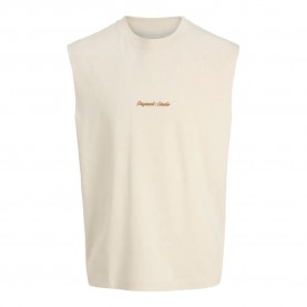 тениска,мъжки,тениски,дамски,тениски,jack,&,jones,norrebro,emb,sleeveless,t,shirt,beige,(antique,white)