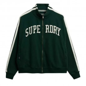 блуза,дамски,блузи,superdry,athletic,essential,applique,loose,fit,full,zip,sweatshirt,green,(enamel,green)