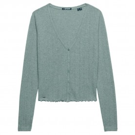 жилетка,мъжки,пуловери,дамски,пуловери,superdry,athletic,essential,pointelle,cardigan,green,(grey,marl)