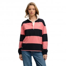 блуза,с,яка,дамски,блузи,с,яка,мъжки,блузи,с,яка,superdry,heritage,stripe,rugby,long,sleeve,polo,pink,(navy,preppy,pink)