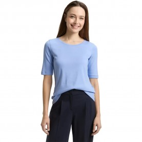 Тениска Tom tailor 1047728 short sleeve T-shirt - Blue (Light Fjord Blue) тениска,мъжки,тениски,дамски,тениски,tom,tailor,1047728,short,sleeve,t,shirt,blue,(light,fjord,blue)