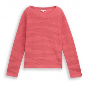 блуза,дамски,пуловери,дамски,плетени,дрехи,tom,tailor,1049191,sweater,pink,(orange,wave,knit,design)