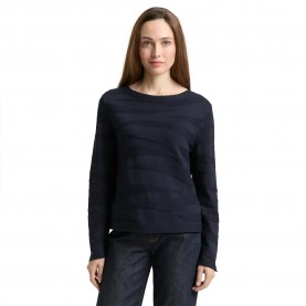 блуза,дамски,пуловери,дамски,плетени,дрехи,tom,tailor,1049191,sweater,blue,(sky,captain,blue)