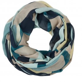 Шал Tom tailor 1049643 scarf - Multicolor (Abstract Stripe Print) шал,ръкавици,шапки,и,шалове,tom,tailor,1049643,scarf,multicolor,(abstract,stripe,print)